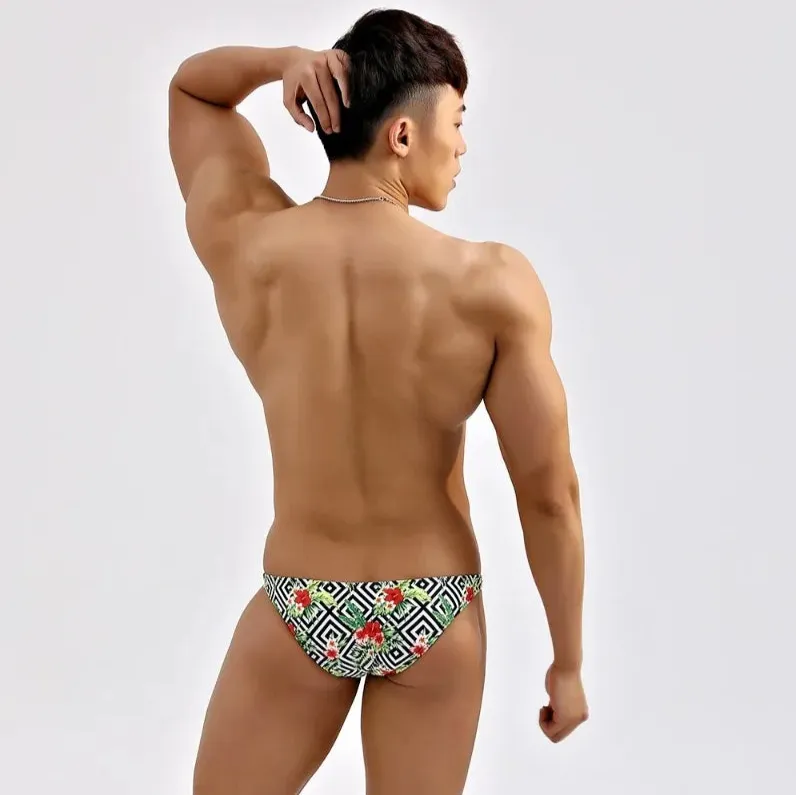 Men’s Summer Bloom Swim Bikini Briefs