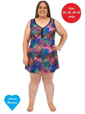 Mermaids Delight Swim Dress - Print*