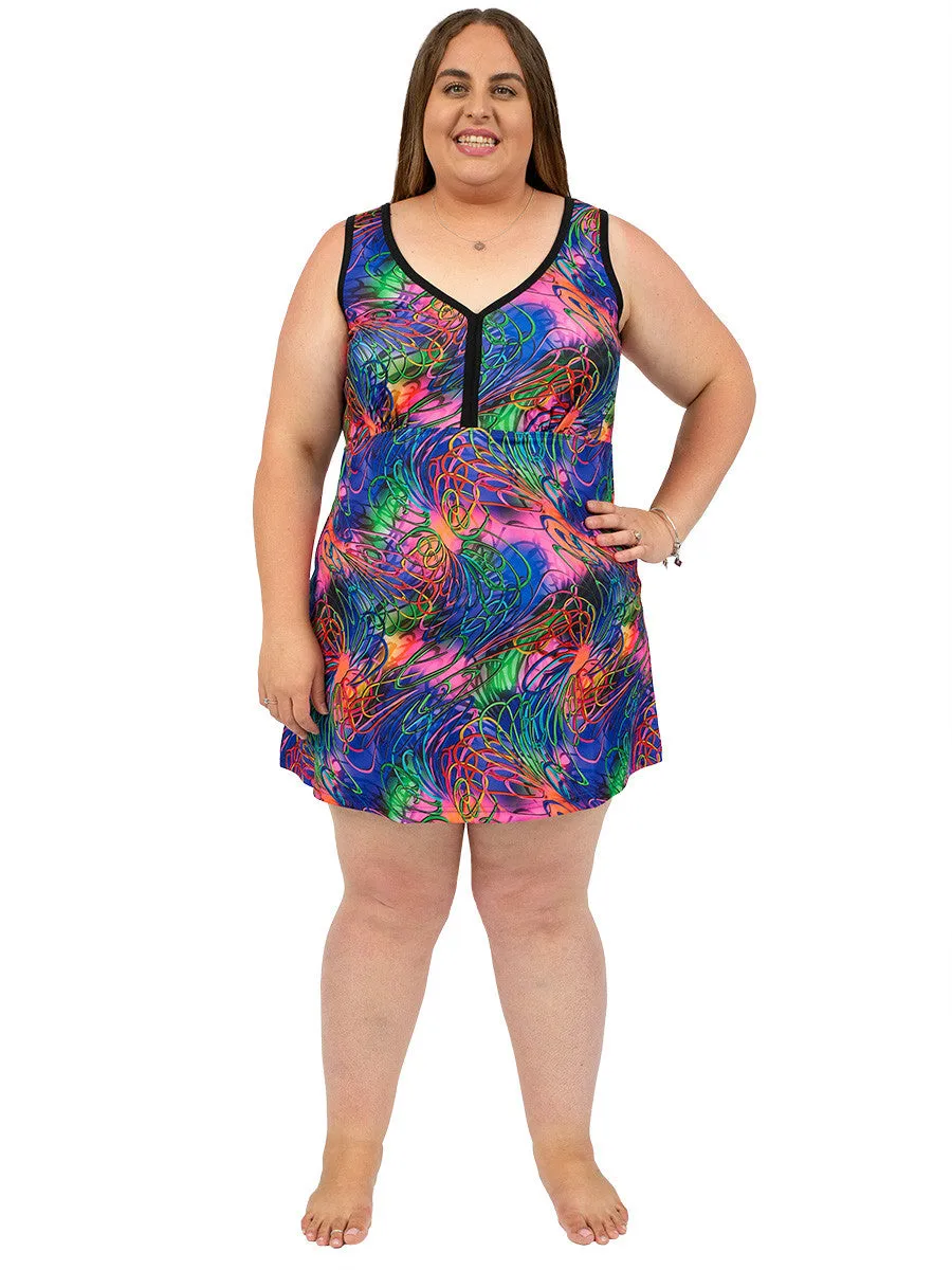 Mermaids Delight Swim Dress - Print*