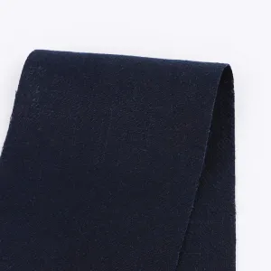 Midweight Soft Linen Mix Twill - Ink (remnant)