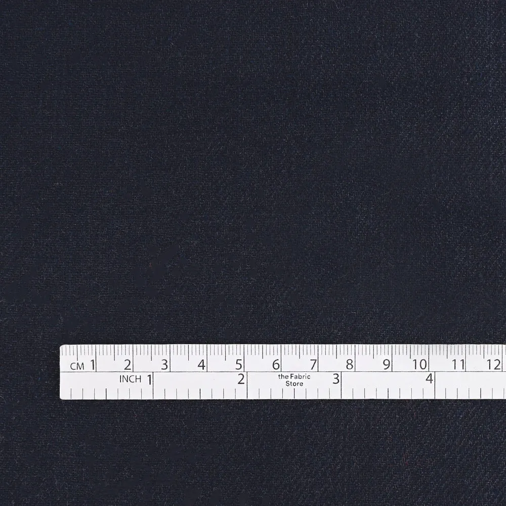 Midweight Soft Linen Mix Twill - Ink (remnant)