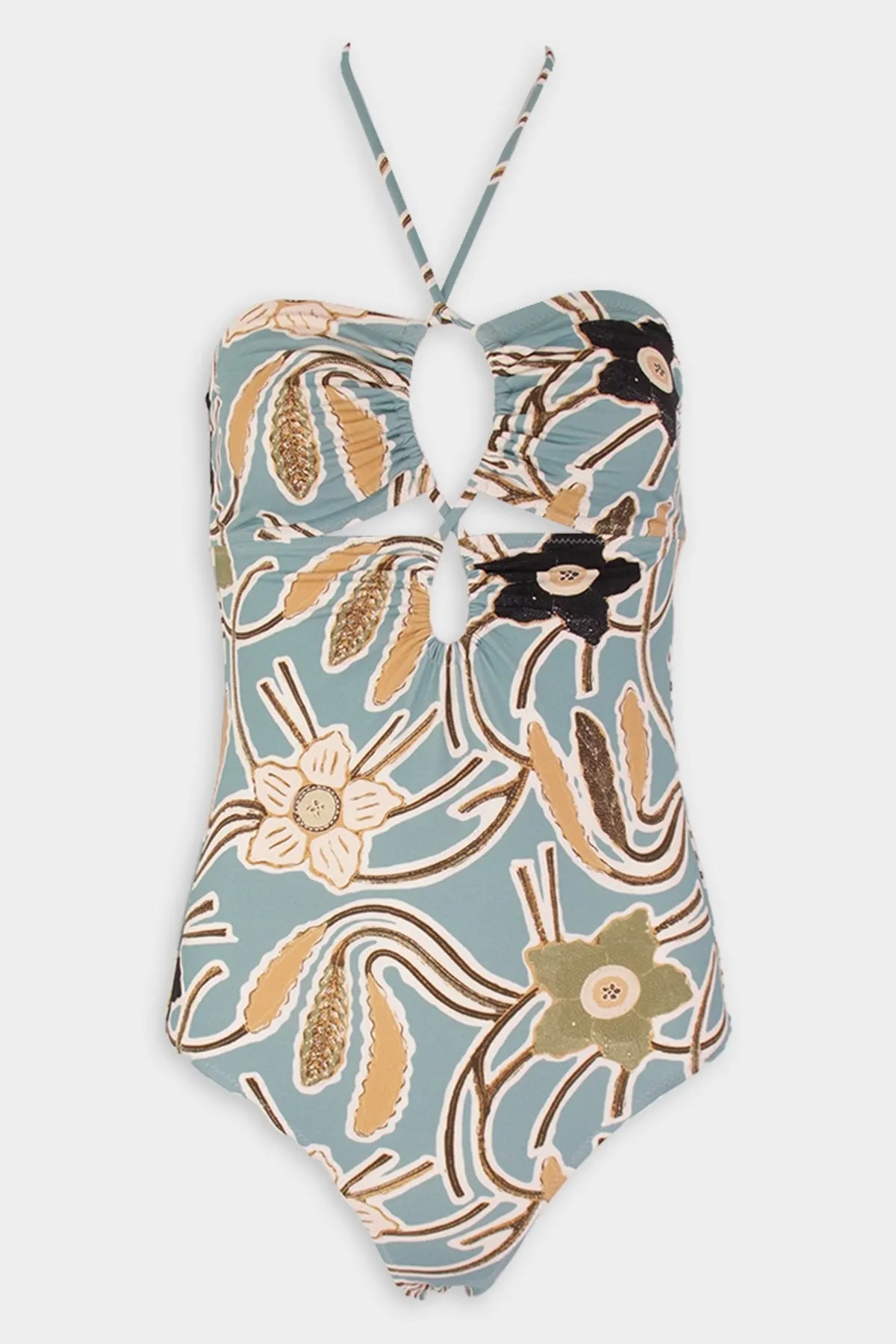 Minorca Maillot One-Piece Swimsuit in Topaz