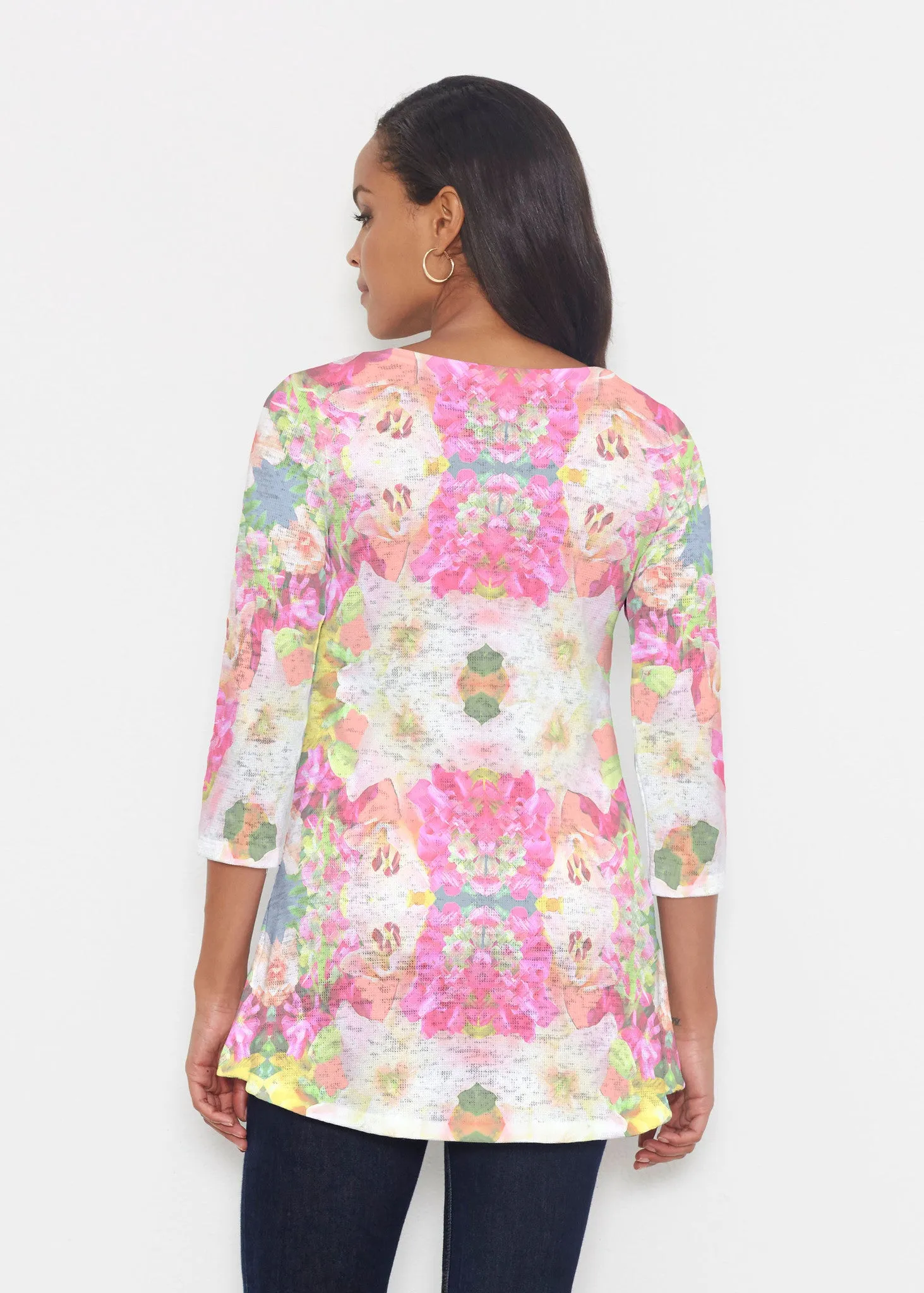 Mirage Pink (13140) ~ Katherine Hi-Lo Thermal Tunic