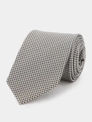 Monochrome Houndstooth Tie