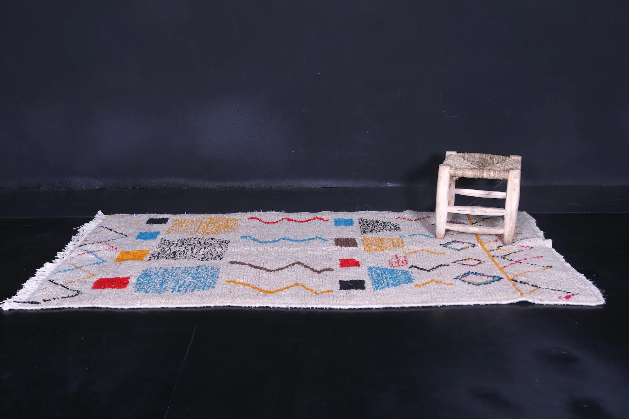 Moroccan Azilal Rug – 3.6 x 6.5 Feet | Handwoven Modern Design