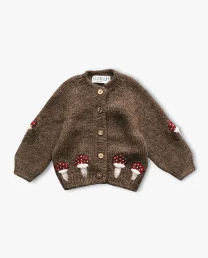 Mushrooms cardigan | Brown