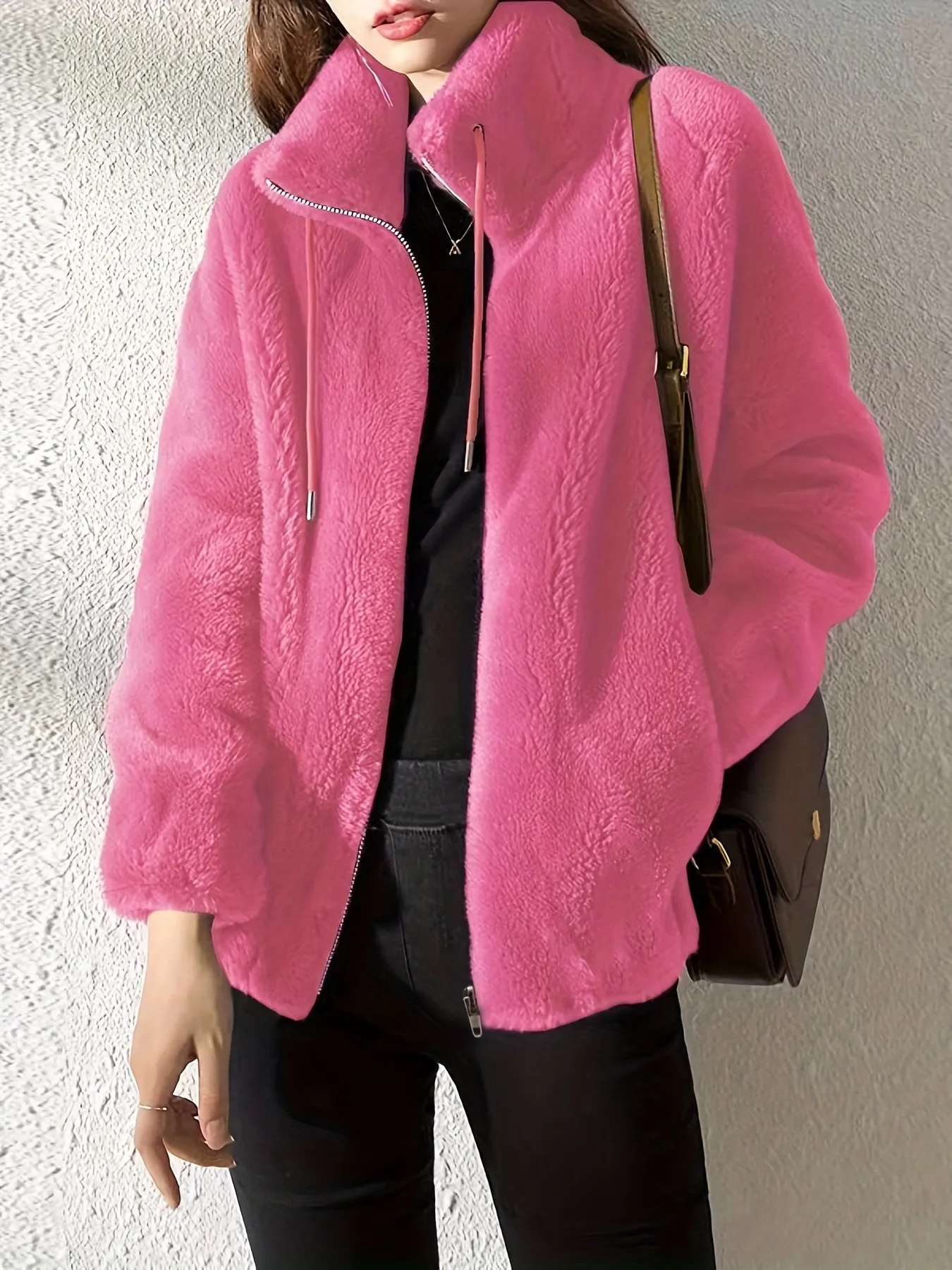 Nabi™ - Cozy Drawstring Teddy Coat