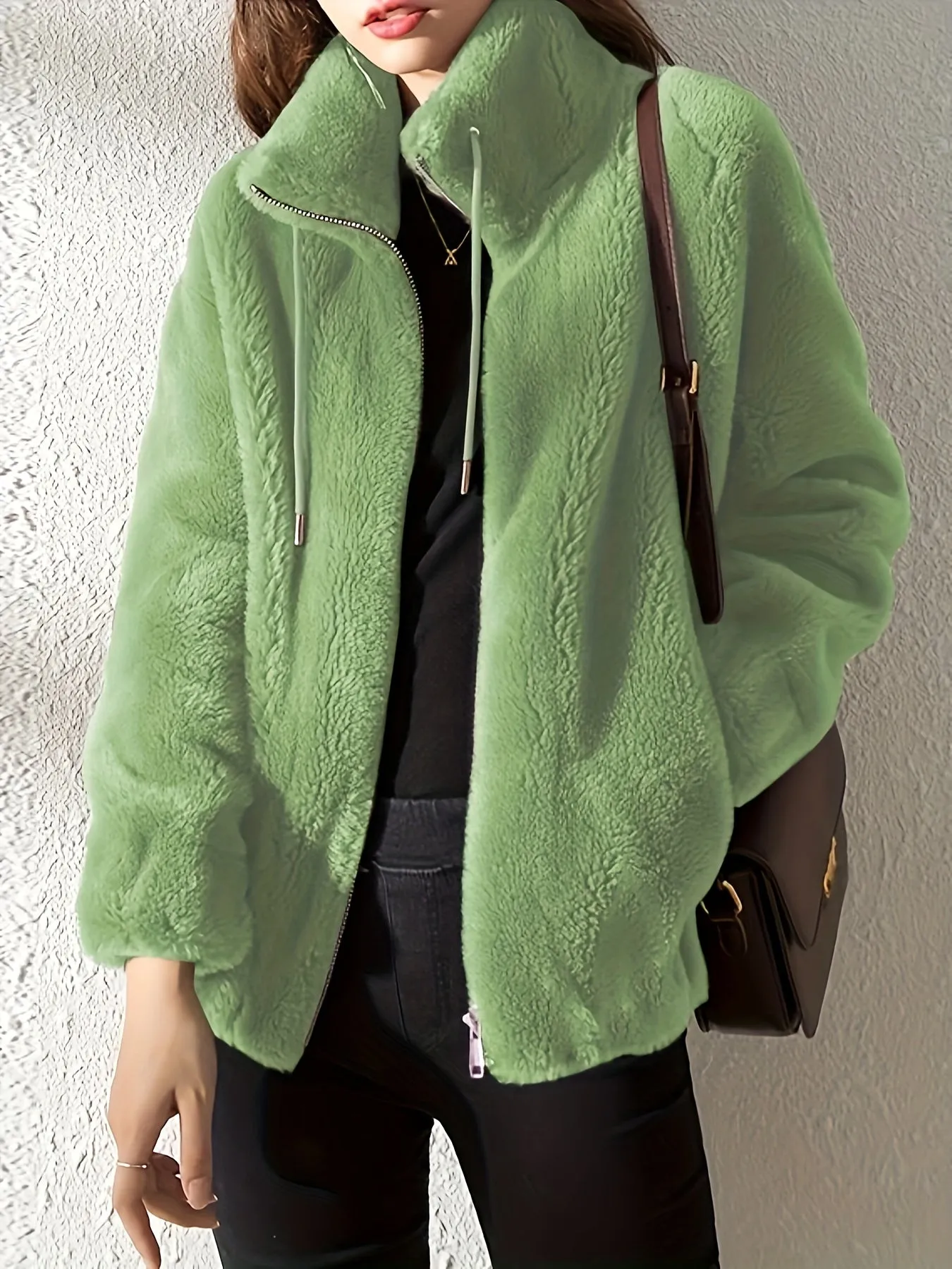 Nabi™ - Cozy Drawstring Teddy Coat