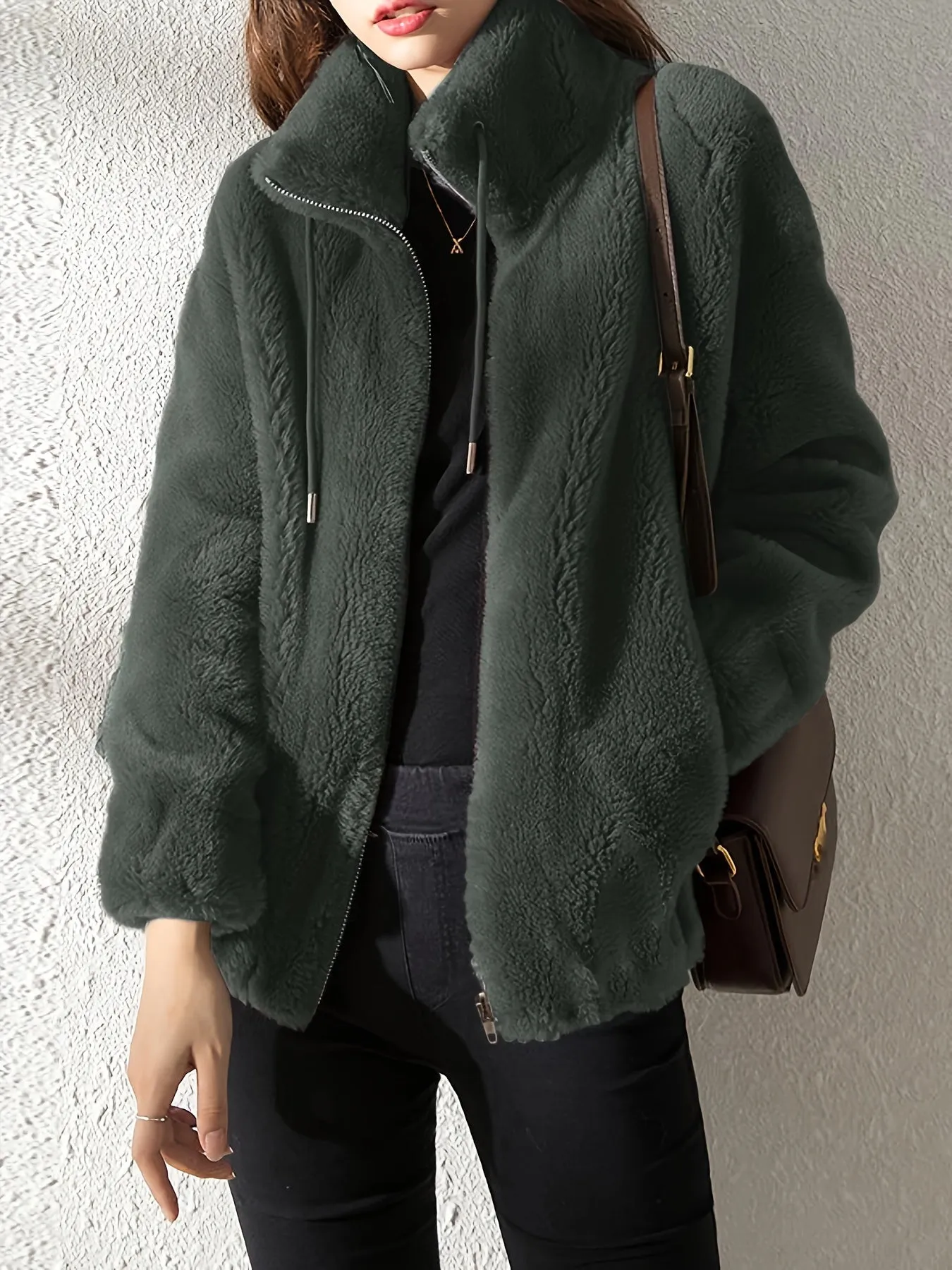 Nabi™ - Cozy Drawstring Teddy Coat