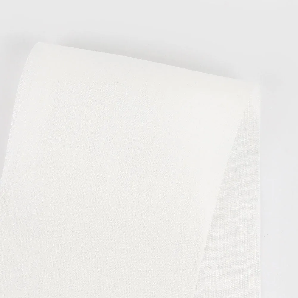 Narrow Linen Voile - White