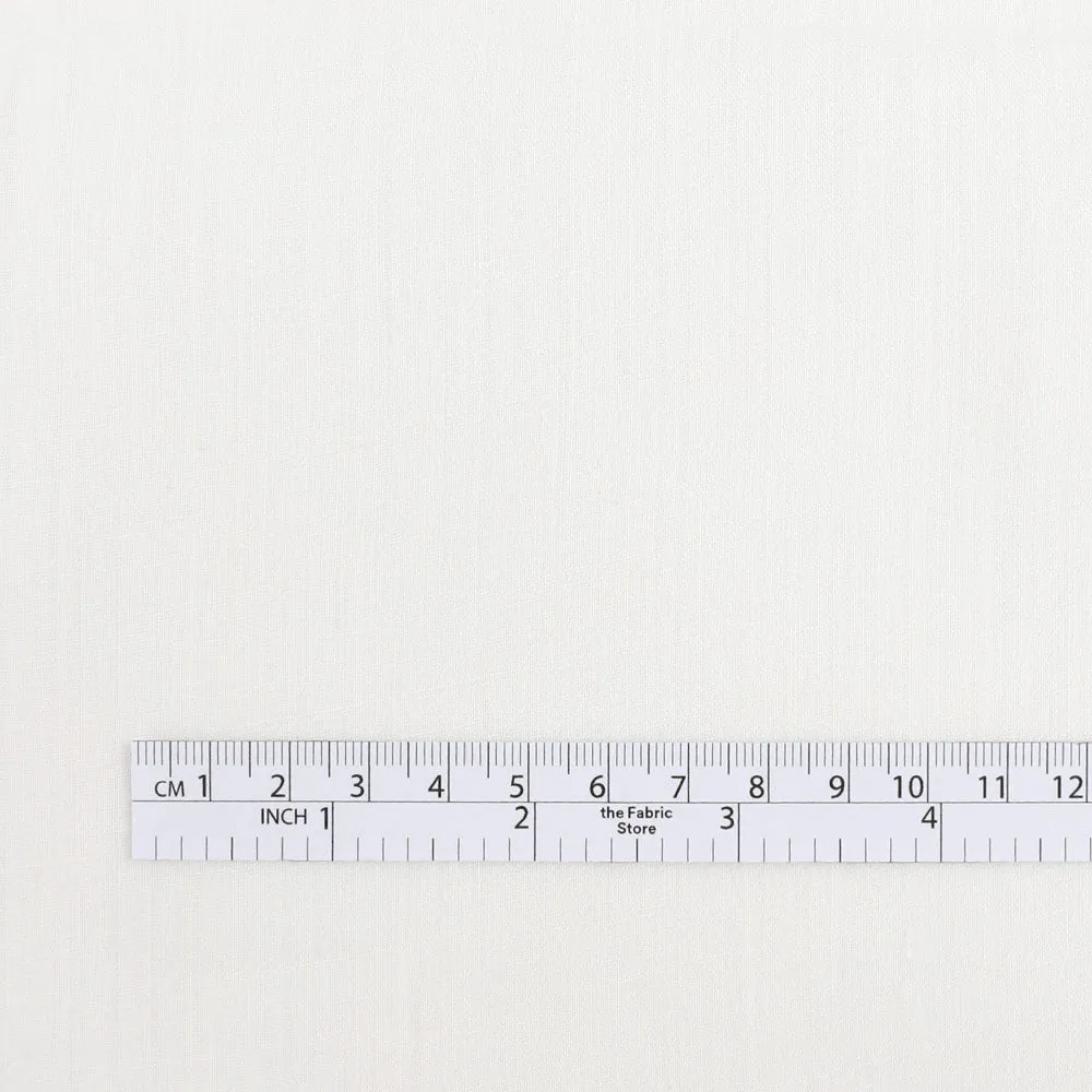 Narrow Linen Voile - White