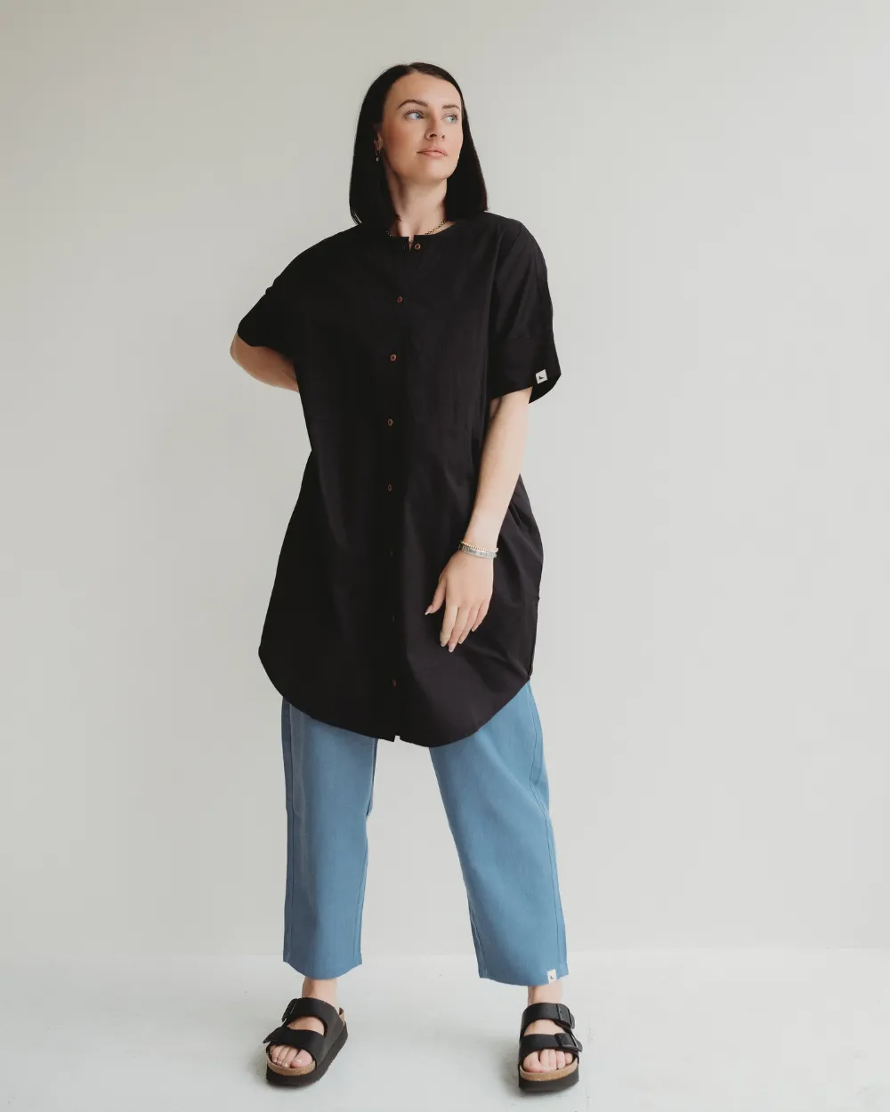 Nina Black Midi Dress