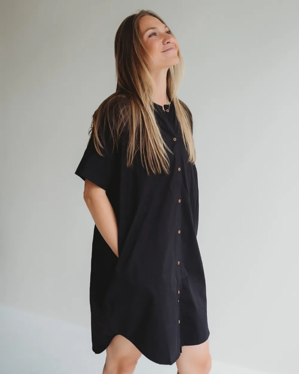 Nina Black Midi Dress