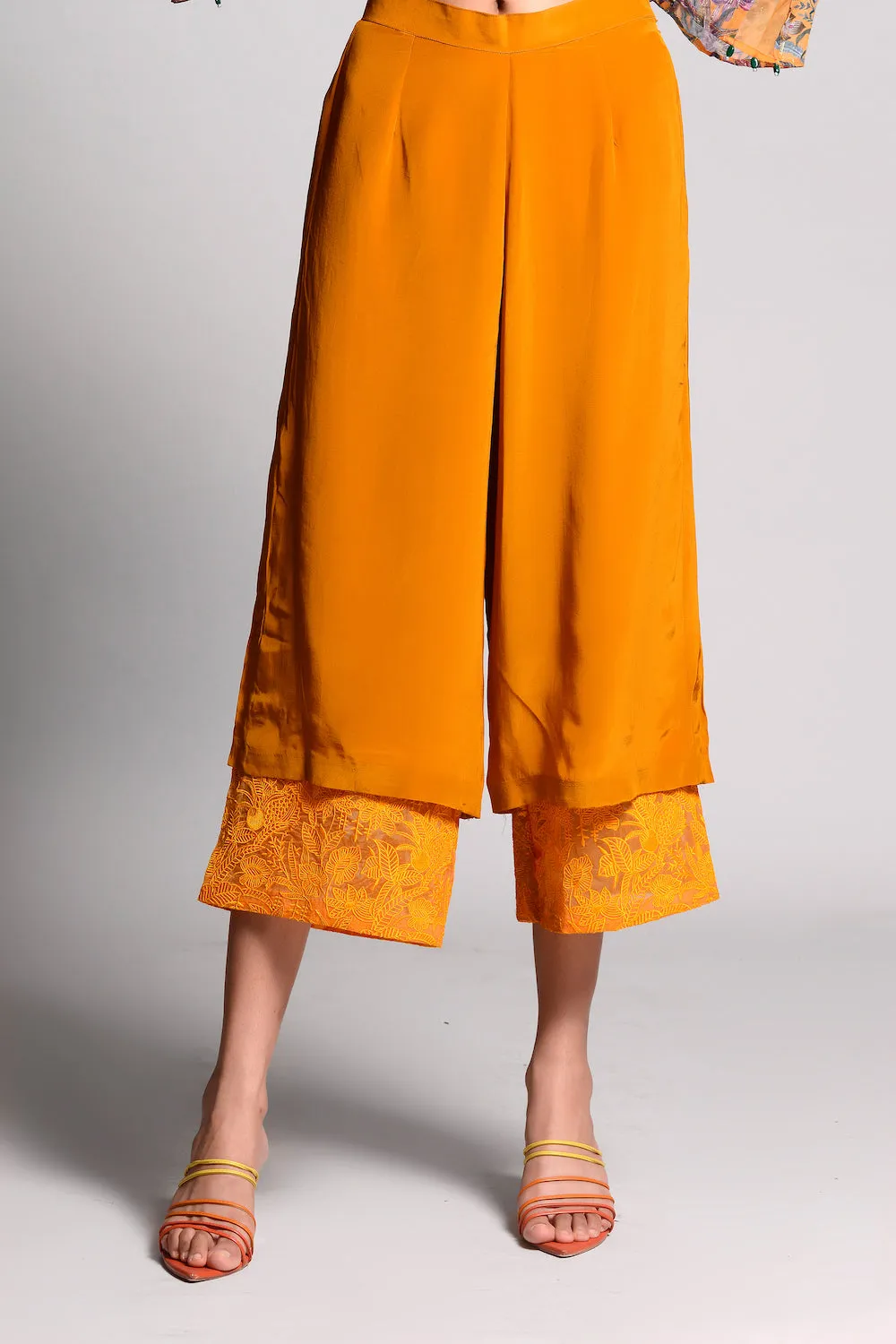 Ochre Printed Kurta Set