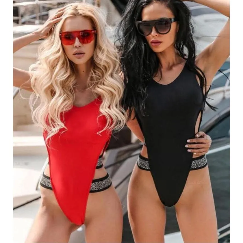 One Piece High Cut Swimsuit