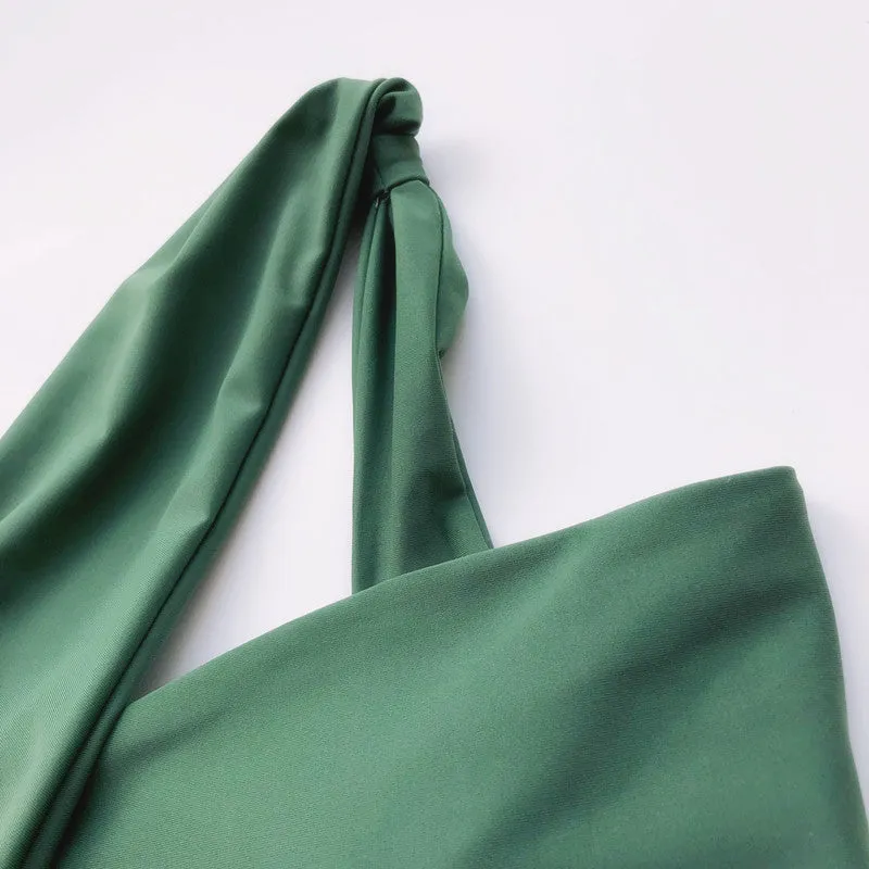 One-shoulder One-piece Swimwear