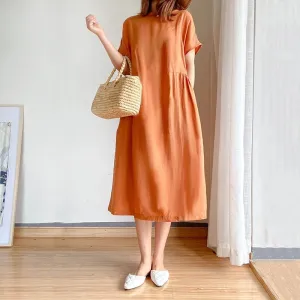 Orange Tee Dress