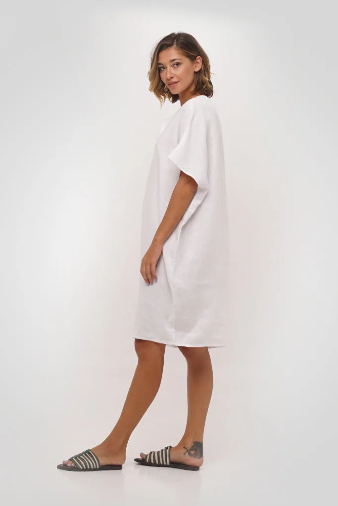 Padar Linen Dress White