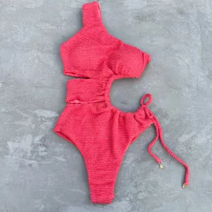 Peach Punch Melody Cut-Out One Piece Swimwear
