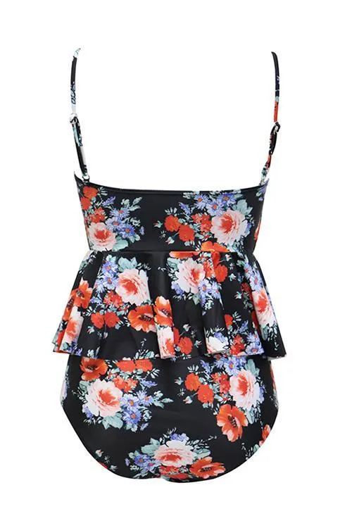 Peplum Swimwear Set