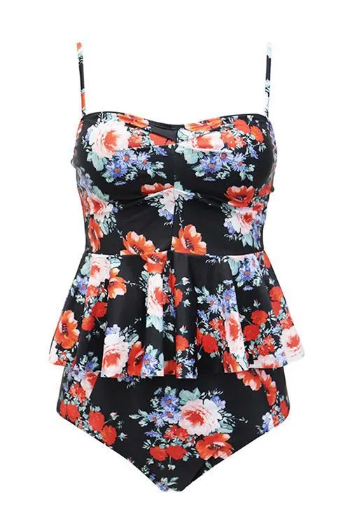 Peplum Swimwear Set