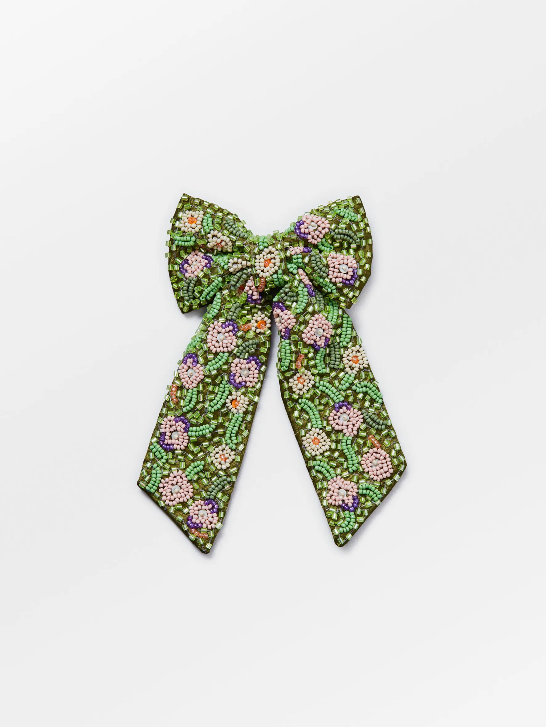 Petulia Beaded Bow Clip