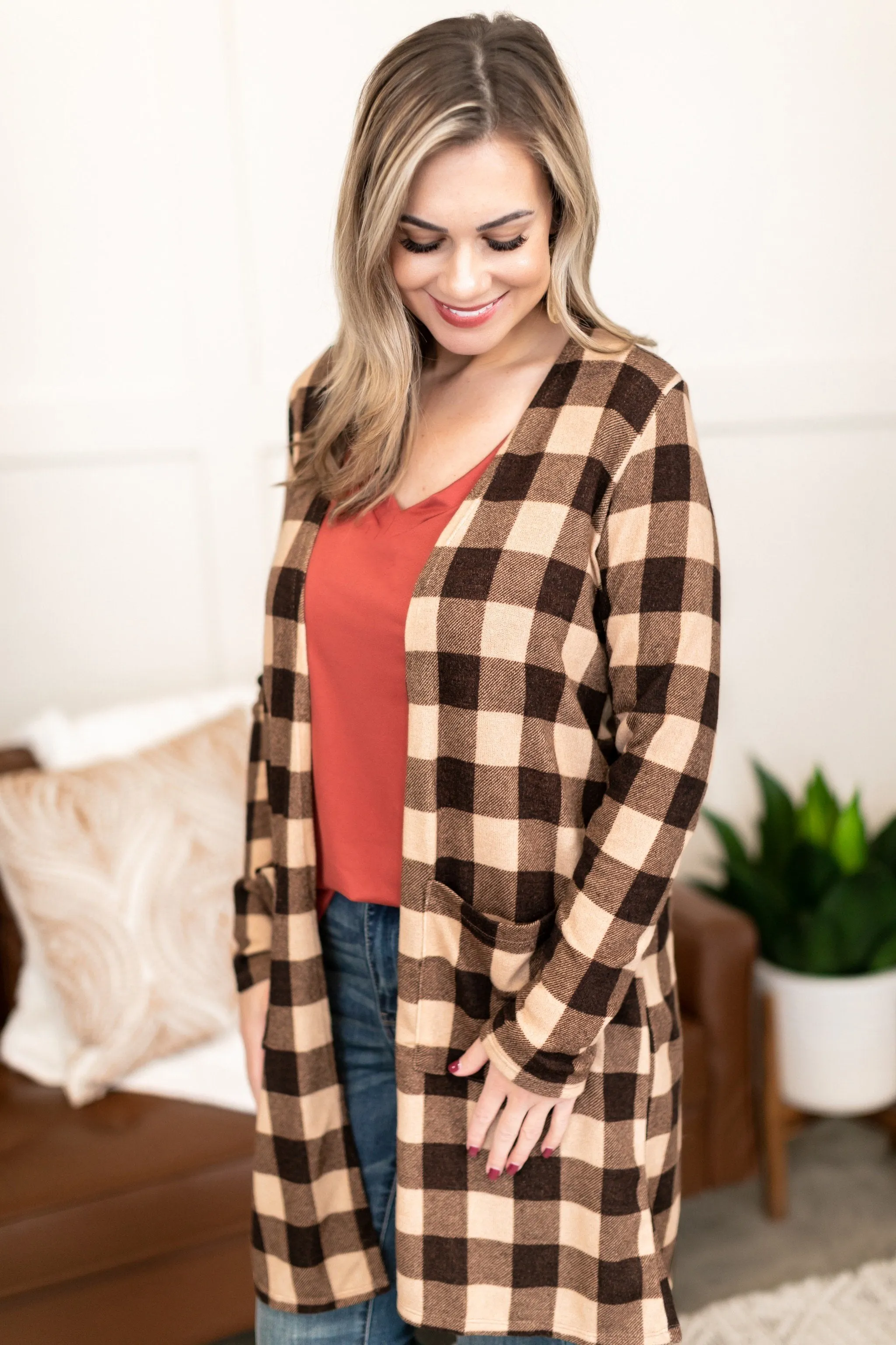 Pocketful Of Basics Long Sleeve Top In Ginger