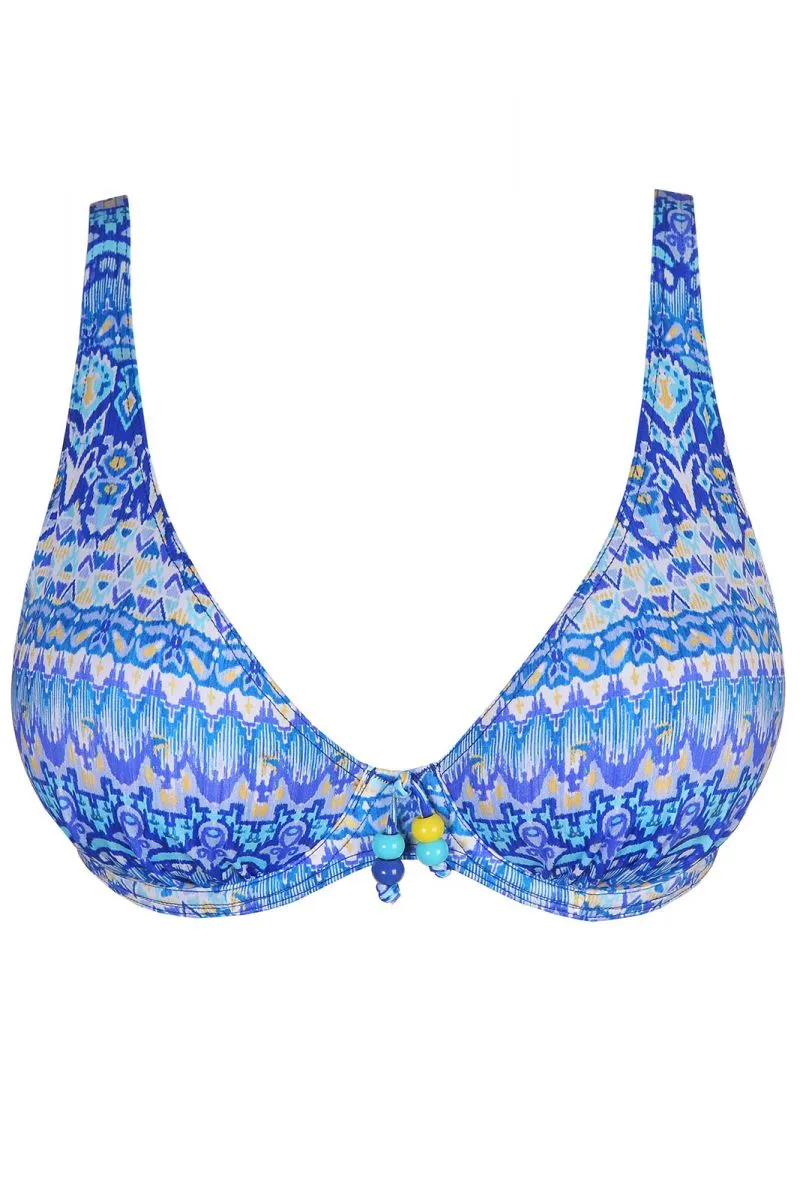 Prima Donna Swim Bonifacio Moulded Balcony Bikini Top in Electric Blue- 4009710/4009719