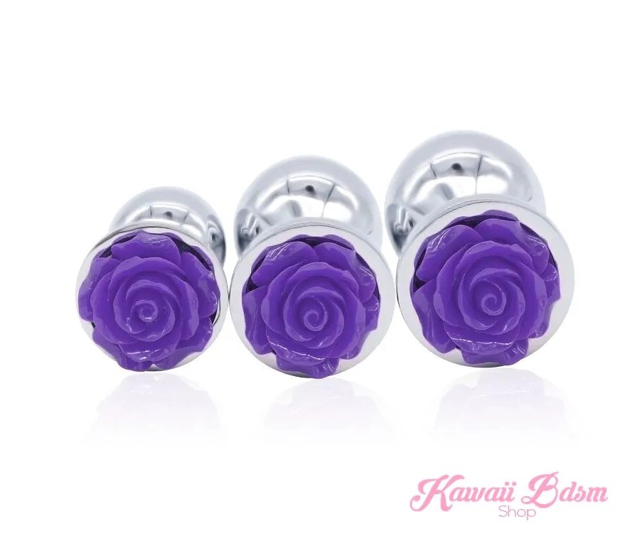 Purple Roses Plugs and Vibe Set