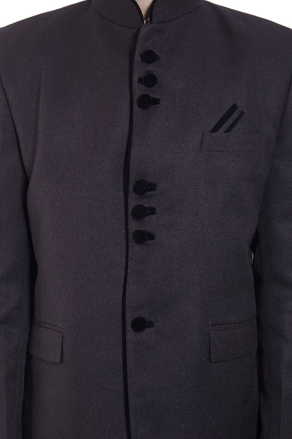 Rayon Black Bandhgala