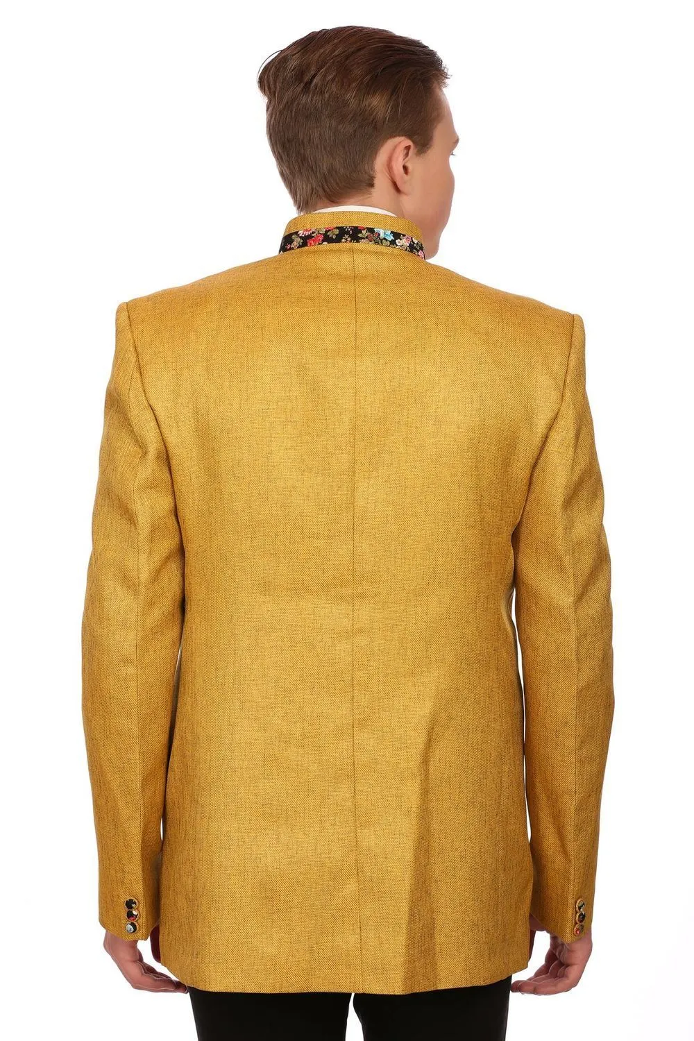 Rayon Yellow Bandhgala