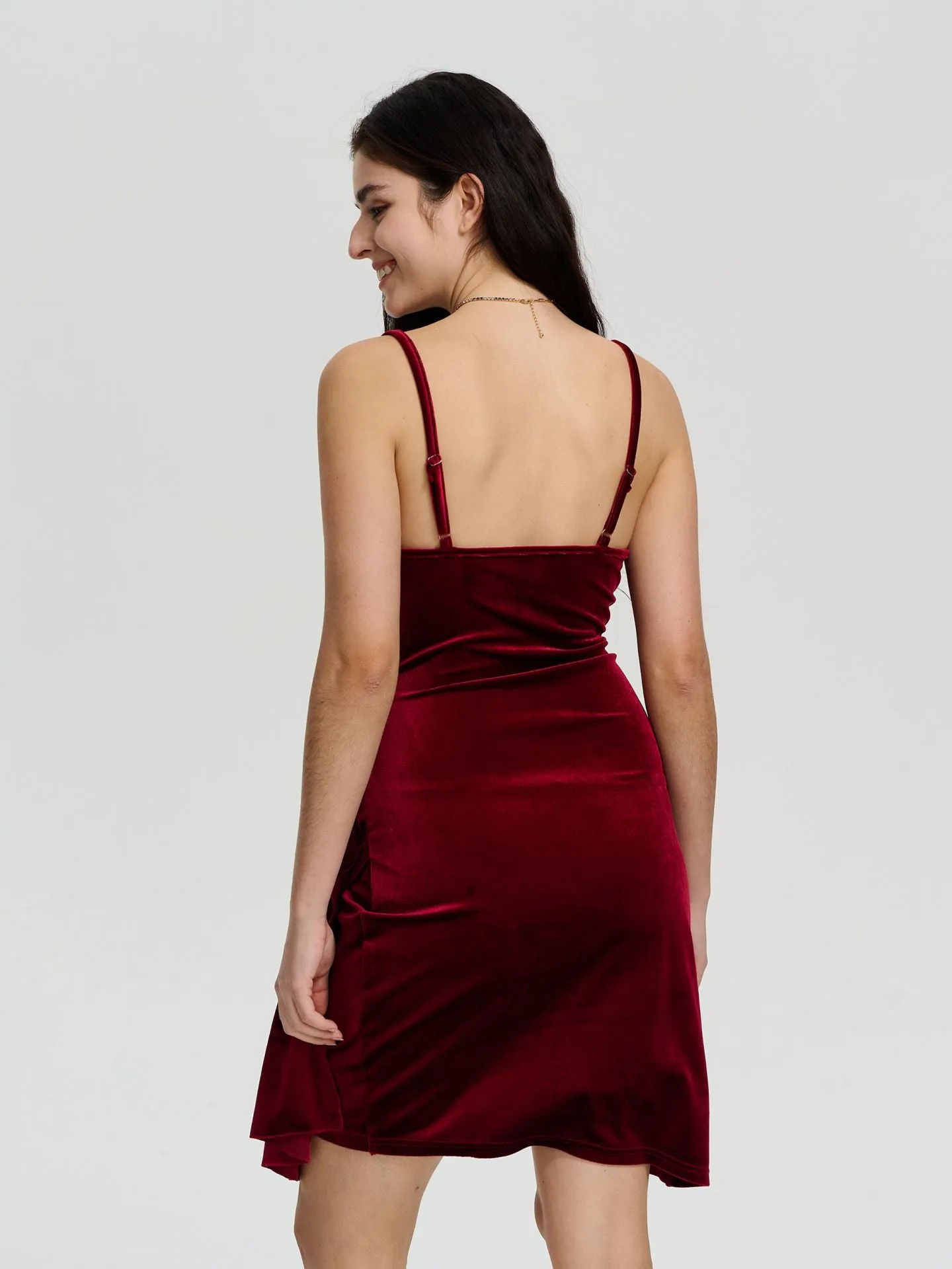 Red Velvet Party Dress