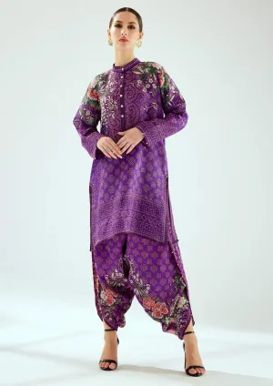 Reza purple printed tunic
