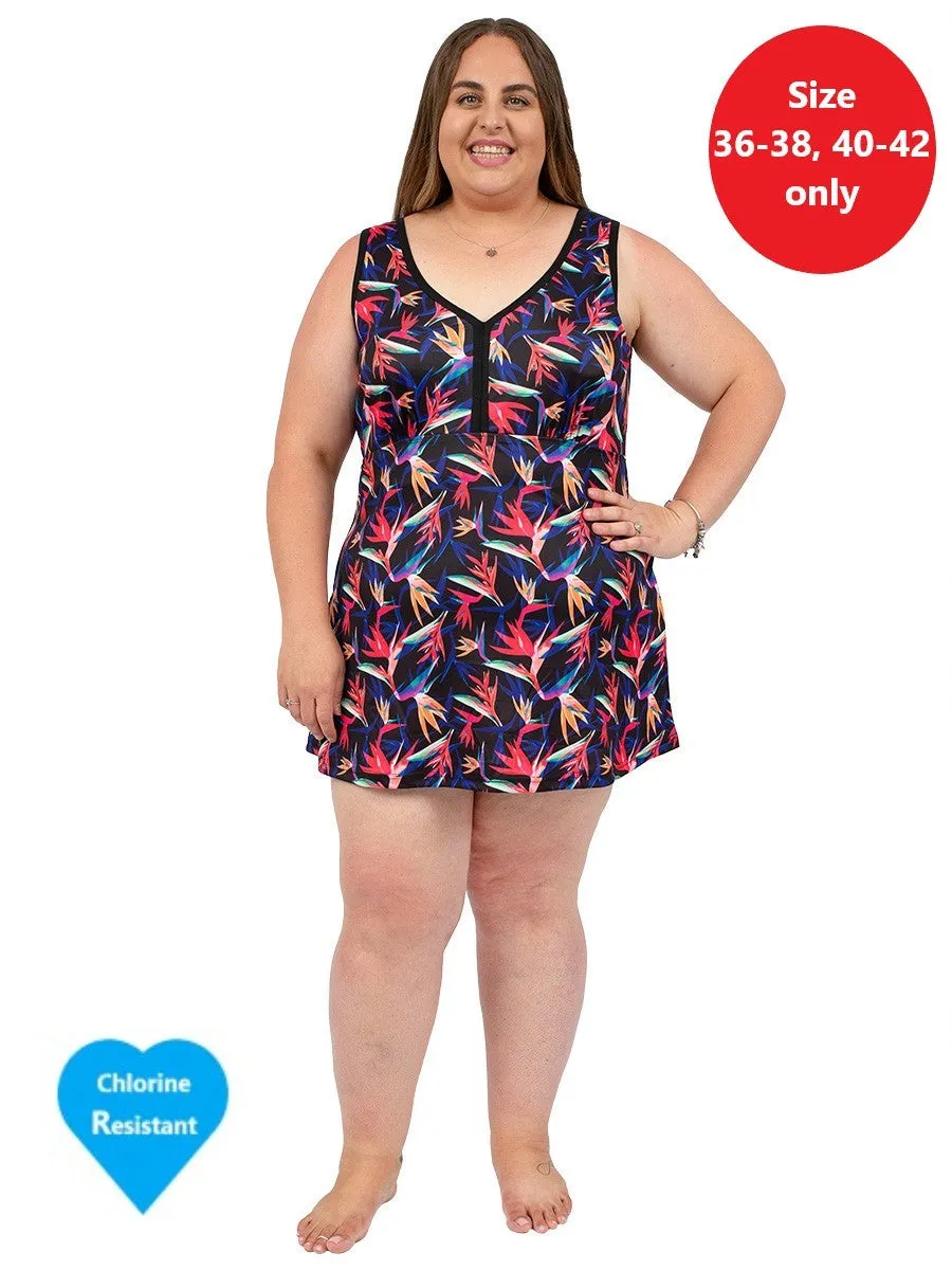 Royal Palm Swim Dress - Print*