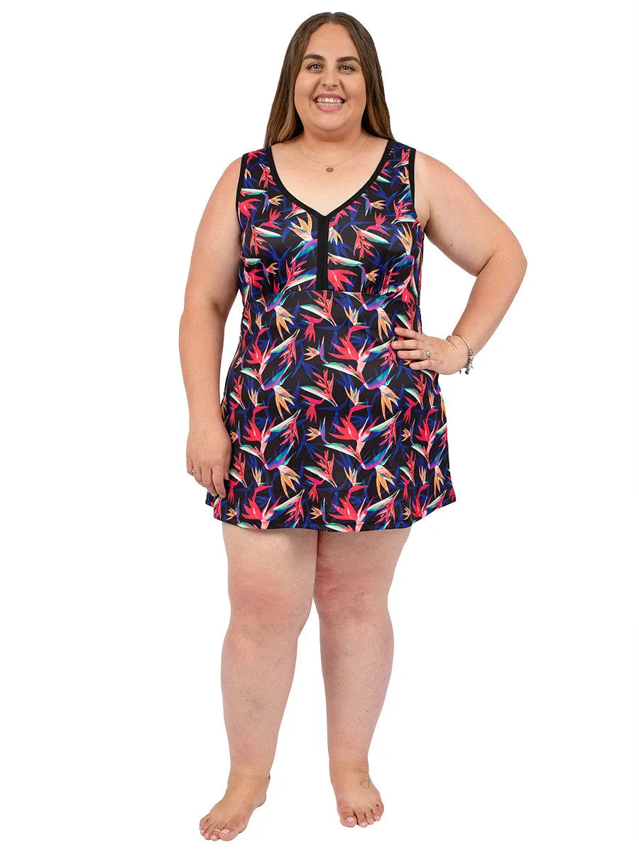 Royal Palm Swim Dress - Print*