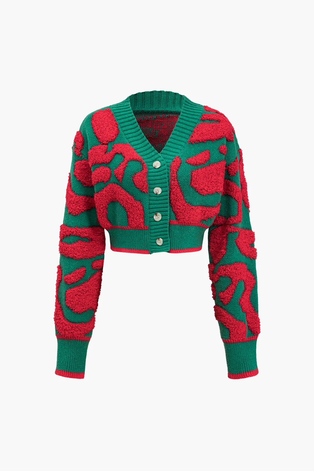 Sadie - Stylish Colorblock Design Woman's Knit Cardigan