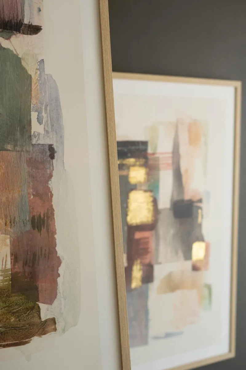 Set of 2 Framed Abstracts
