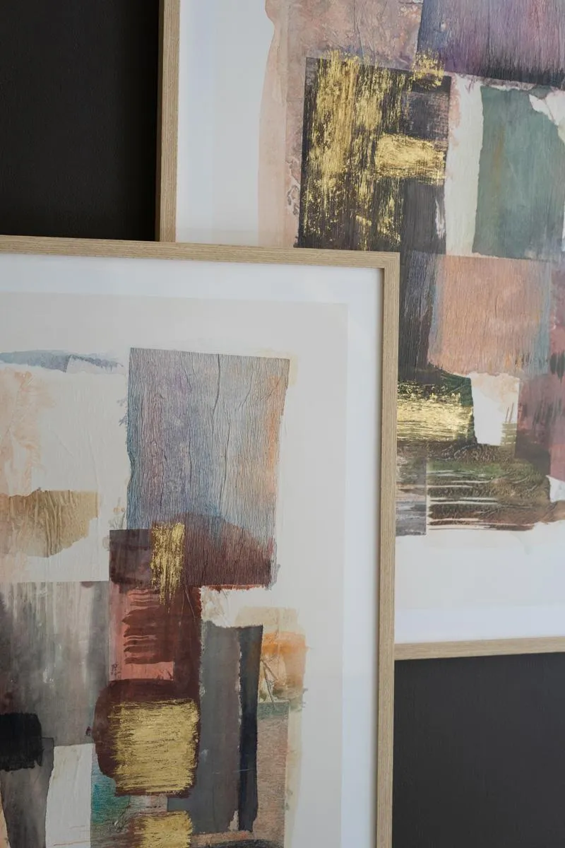 Set of 2 Framed Abstracts