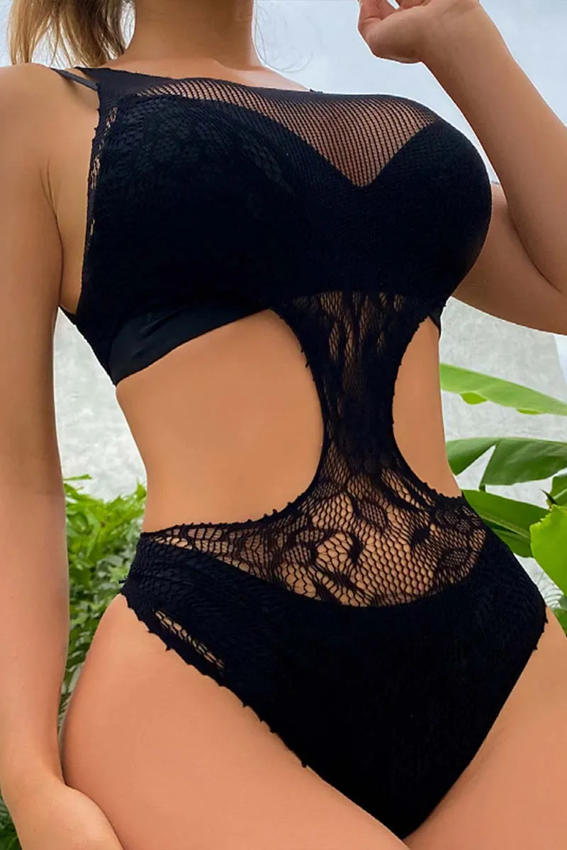 SH837 One-Piece Mesh Bikini Swimwear