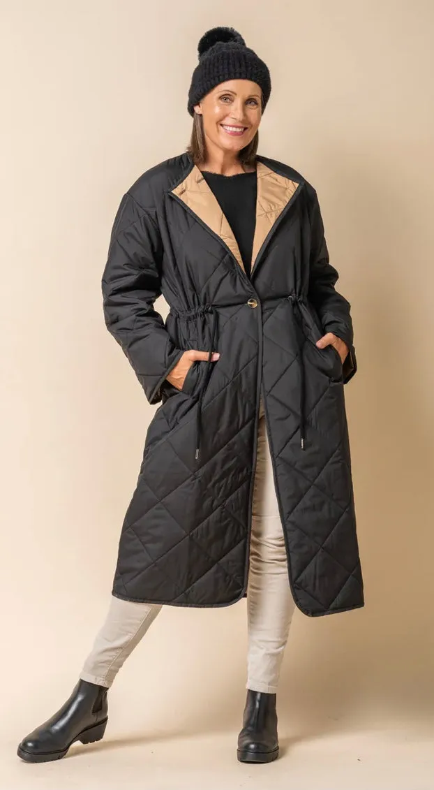Shanna Jacket In Black/Mocha