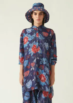 Sikula navy printed tunic