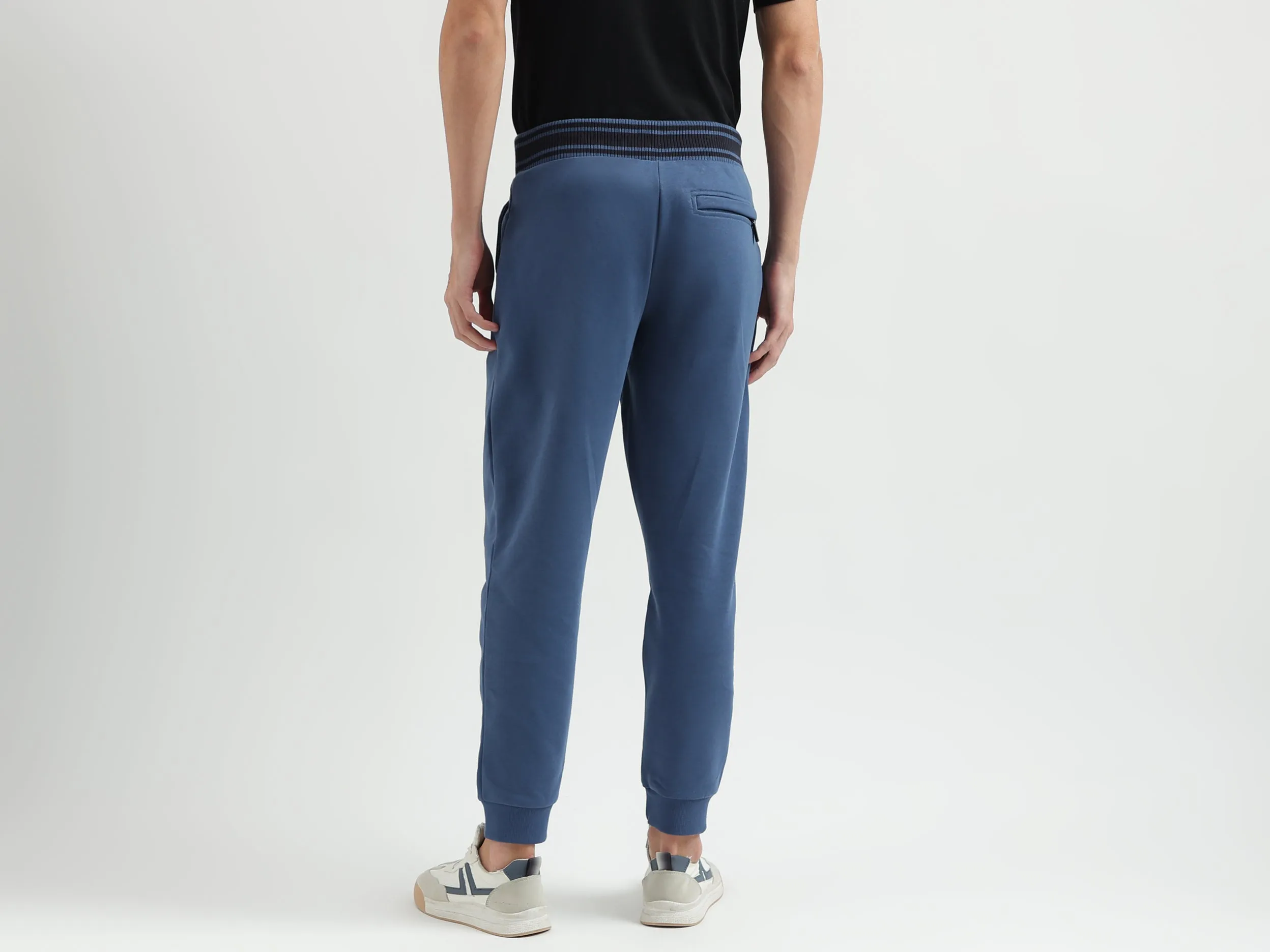 Solid Pattern Regular Fit Trousers