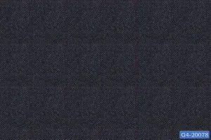 Space Blue Herringbone Suit