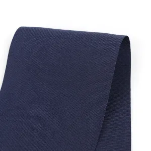 Stretch Silk / Cotton Oxford - Marine (remnant)