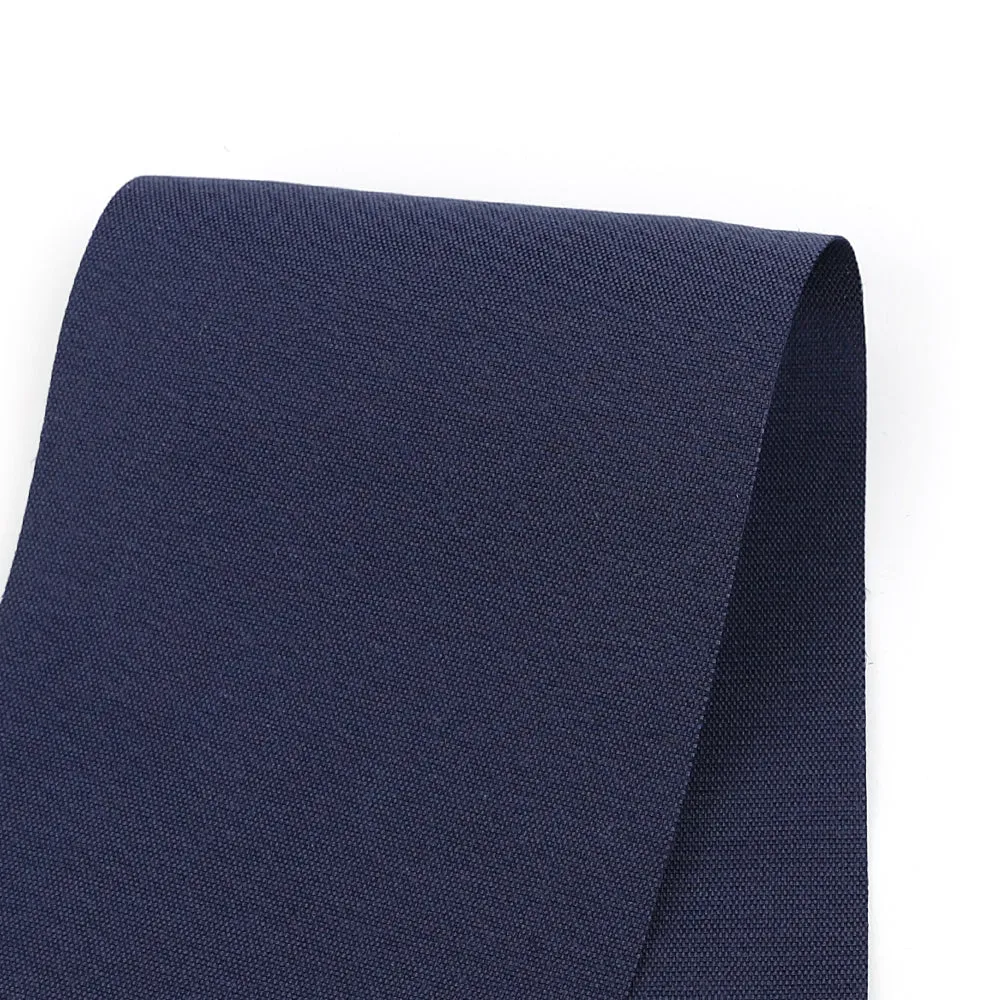 Stretch Silk / Cotton Oxford - Marine (remnant)