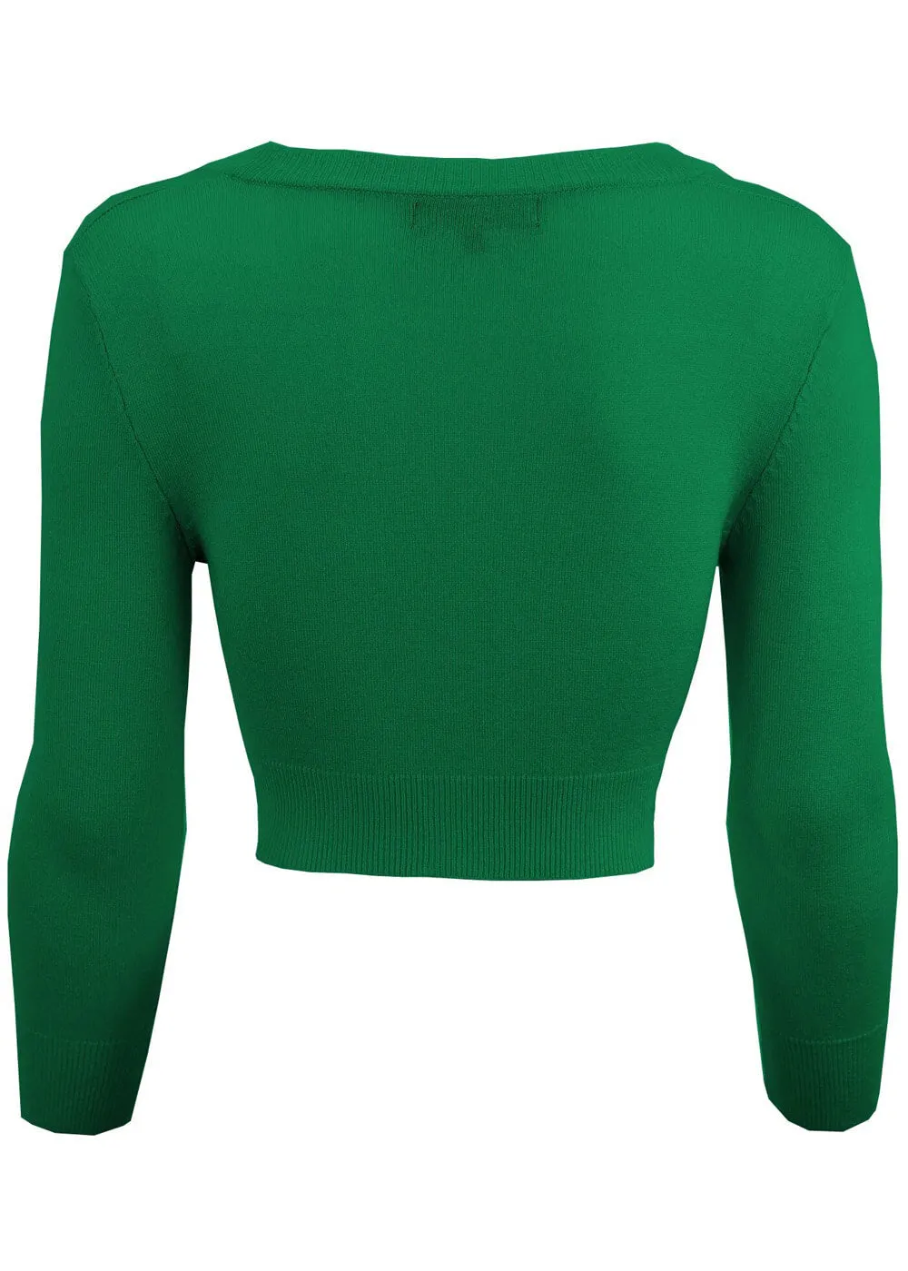 Succubus Clothing Retro Short 50's Cardigan Kelly Green