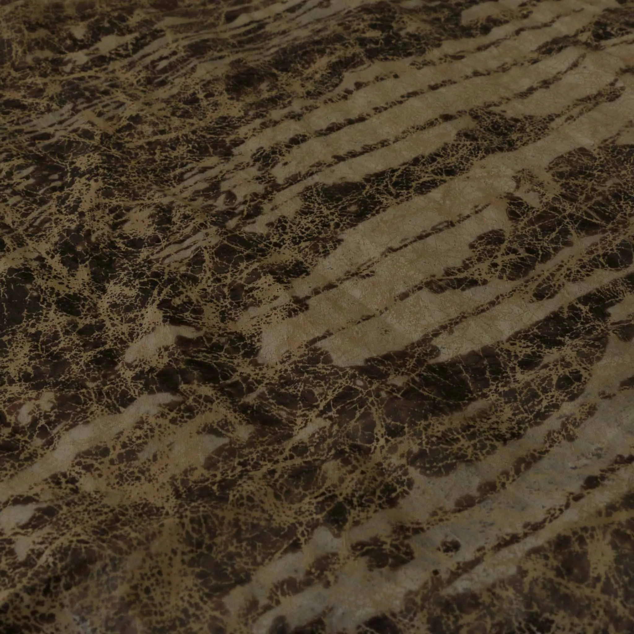 Taffeta Fabric - Silver/Black or Gold/Brown