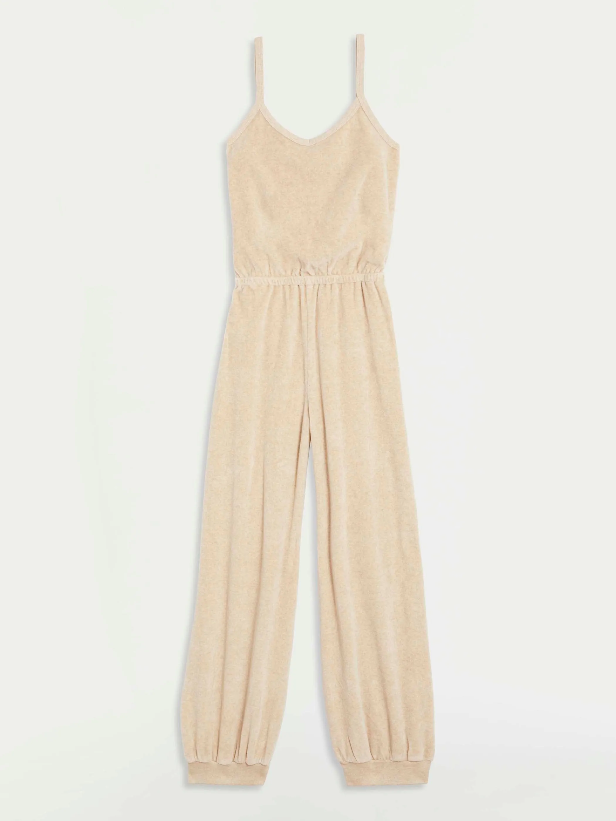 The Giorgi Tank Jumpsuit in Velour
