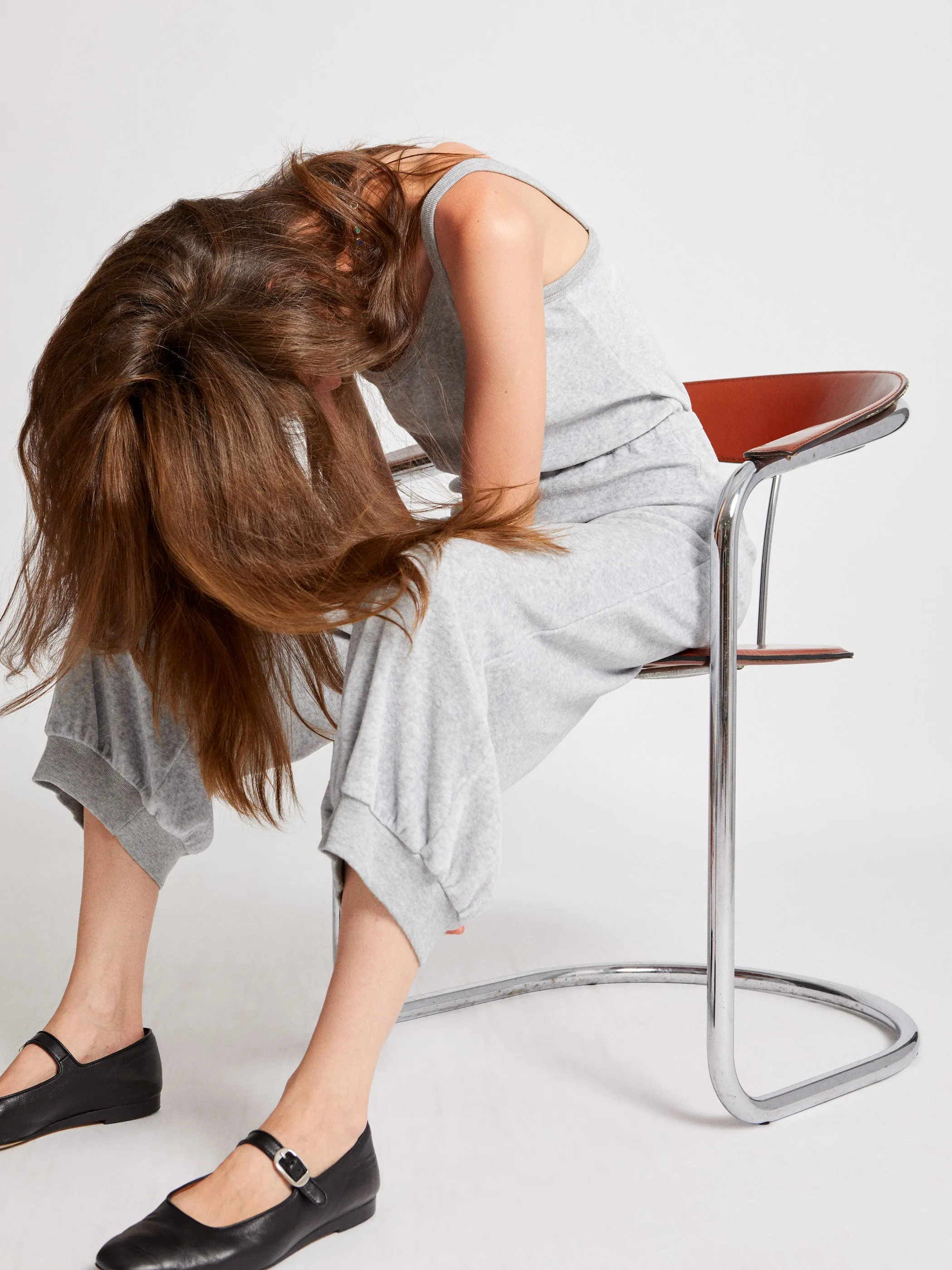 The Giorgi Tank Jumpsuit in Velour