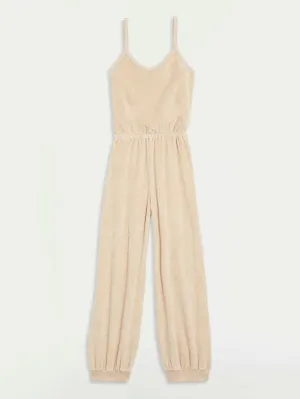 The Giorgi Tank Jumpsuit in Velour